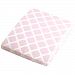 Kushies Baby Portable Play Pen Sheet, Pink Lattice