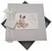 White Cotton Cards Baby Shower Medium Album (Silver Bunny)
