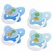 Dr Brown's Prevent Contour Pacifier, Stage 3 (12 Months+), Polka Dots Blue, 4-Pack