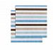 Bacati Crib Fitted Sheets, Mod Stripes Aqua/Chocolate (Pack of 2)