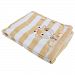 Baby Boys/Girls Supersoft Stripe Giraffe Blanket (29.5in x 39in) (White/Beige)