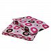 Bacati Crib Fitted Sheets, Mod Dots Pink/Chocolate (Pack of 2)