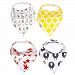 My Mini McGee Baby Bandana Drool Bibs with Adjustable Snaps, 4 Pack, for Boys and Girls, Infants and Toddlers, Baa Collection, Baby Gift