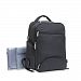 XLR8 Black Diaper Bag Backpack for Baby Boys, Newborn or Toddler - Large, Manly Diaper Bag for Men - Simple Design - 20 Roomy Pockets, Wipeable Changing Pad, Phone Charger - Great for Overnights