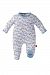 Magnificent Baby Tortoise and Hare Footie, Blue, Newborn