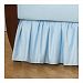 TL Care 100% Cotton Percale Crib Bed Skirt, Blue