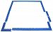 Wonder Mat Edging Package Set: 16 Sides & 4 Pairs of Corners for 6' x 6' Area (Blue)