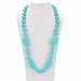 Phifo Diamond beads Silicone Teething Necklace with Baby-safe Jewelry Bpa-free, Best Soothing Method, Teething Necklace for Mom (Turquoise)