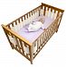 Safe Dreams 4 Sided Cot Wrap with 100% cotton surface (Ivory) by Safe Dreams