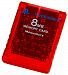 Playstation 2 only memory card (8MB) Crimson Red