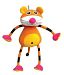 Springy Baby Tiger Animal Brightly Coloured Mobile by Panopoly