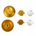 Generic Bullet Buttons + Thumbsticks For PlayStation 4 PS4 Controller Golden
