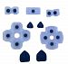 Honbay Replacement Parts All Set Of Key Pad Button Pad Conductive Buttons Kit for Playstation 4 PS4 Controller