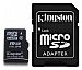 Professional Kingston MicroSDHC 16GB (16 Gigabyte) Card for GoPro HD Hero2 Outdoor Edition Video Camera Phone with custom formatting and Standard SD Adapter. (SDHC Class 4 Certified)