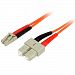 StarTech. com 10m Fiber Optic Cable - Multimode Duplex 50/125 - LSZH - LC/SC - OM2 - LC to SC Fiber Patch Cable