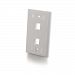 Cables To Go Premise Plus 2 port Keystone SG Wall Plate White ( 03411 )
