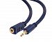 C2G / Cables to Go 40626 Velocity 3.5mm Male/Female Mono Audio Extension Cable, Blue (6 Feet/1.82 Meters)