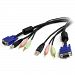 StarTech Com 4 Inch 1 USB VGA KVM Cable With Audio And Microphone USBVGA4N1A10 HEC0M6OXW-1210