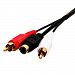 S-Video Cable Male + 2 RCA Male, Gold Plated, 25 ft