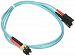 C2G / Cables to Go 21615 10 GB LC/SC Duplex 50/125 Multimode Fiber Patch Cable (1 Meter, Aqua)