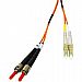 2m Fiber Optic Lc-St 62.5/125 Dup Om1 Pvc Orange Cable USA-Made