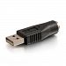 C2G 27277 Data Transfer Adapter - 1 x 4-pin USB Type A Male, 1 x 6-pin Mini-DIN (PS/2) Female Keyboard - Black