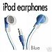 Blueproton - Blue Ipod Headphones / Earphones