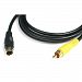 StarTech Com 6 Ft S Video To Composite Video Adapter Cable MM DIN Male RCA Male 6ft Black H3C00NMYS-1610