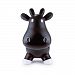 Trumpette Howdy Bouncy Rubber Cow Toy, Black