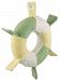 Dandelion Organic Toy Rattle, Ring