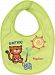 Playshoes 21 X 21cm Baby Bib with Velcro Closure (Green, Tiger )