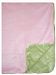 Flower Basket Pink/green 2 Layer Velor Plush Blanket