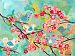 Oopsy Daisy Cherry Blossom Birdies Stretched Canvas Wall Art by Megan and Mendy Winborg, 40 by 30-Inch