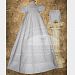 Baby Girls White Bonnet Pintuck Lattice Christening Dress Outfit 12M