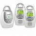 VTech DM221-2 Audio Baby Monitor with up to 1, 000 ft of Range, Vibrating Sound-Alert, Talk Back Intercom, Night Light Loop & Two Parent Units