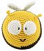 Dandelion Hand Crocheted Roly Poly Rattle Ball, Bee