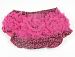 Baby Bloomer Diaper Covers Cotton and Chiffon Ruffles (Hot Pink Leopard) by Discount Manufacturing & Distributing, Inc.