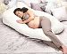 Oggi Elevation Wedge Based Pregnancy Maternity Body Positioning Pillow, Quilted White