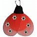 The Butterfly Grove Bronwyn Ladybug Decoration 3D Mesh Nylon Ladybird Decor, Coral Red, Small, 3x 4 by The Butterfly Grove