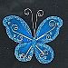 24 Turquoise Organza Nylon Wire Butterfly Wedding Arts and Crafts Decorations 2 Big by Party Favors Plus