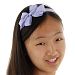 Classic ribbon bow headbands, soft and flexible, best gifts for kids (purple)