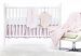 SwaddleDesigns 6 Piece Lightweight Crib Bedding Set with Crib Skirt with Luxury Adult Blanket, Pastel Pink, 0-3months