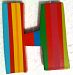 TATIRI Bright Multi-Color Alphabet WOODEN Letter STRIPES & DOTS (2 1/2 Inches Tall) (STRIPED Letter H) by Alphabet