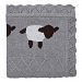 Elegant Baby 100% Cotton Tightly Knit Blanket, Lattice Lambie/Gray, 30" x 40"