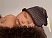 Baby hats - brown beanie hats with beige knot, great baby gifts(Children: S)