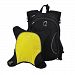 Obersee Munich School Backpack with Detachable Lunch Cooler, Black/Yellow, 1 Pack
