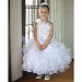 Angels Garment White Organza Ruffles Easter Dress Toddler Girls 4T