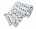 American Baby Company 100% Cotton Sweater Knit Swaddle Blanket, Celery/Gray ZigZag