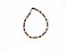 Momma Goose Hazelwood Teething Necklace, Brown /Cream, Small