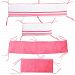 One Grace Place 10-18hp012 Simplicity Hot Pink-Crib Bumper/Rail Cover, Hot Pink, Pink, and White